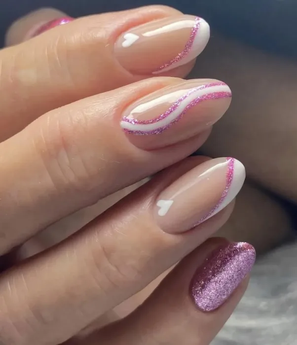 Nehtový design s glitterem